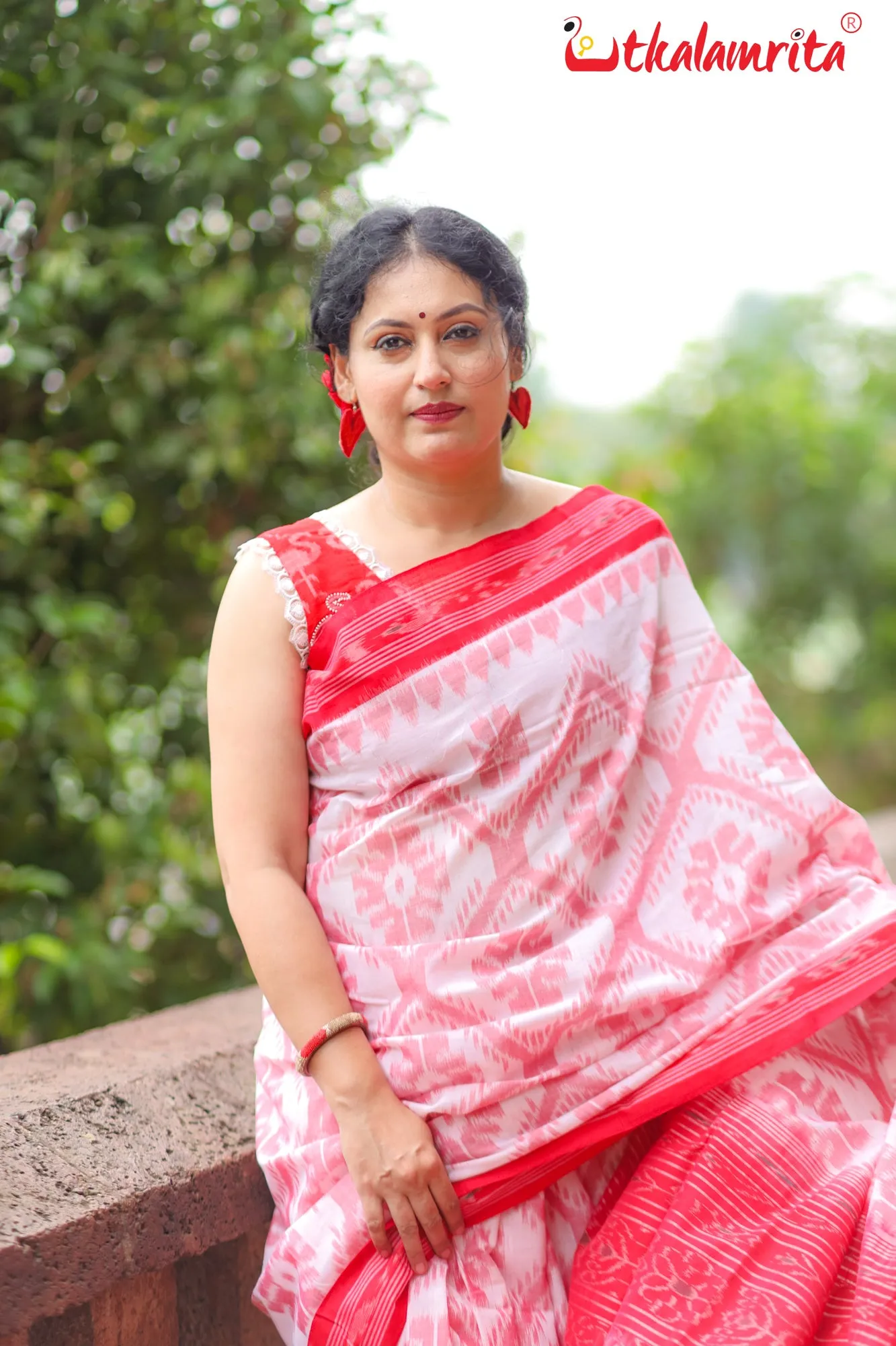 Red Cranes (Blouse)