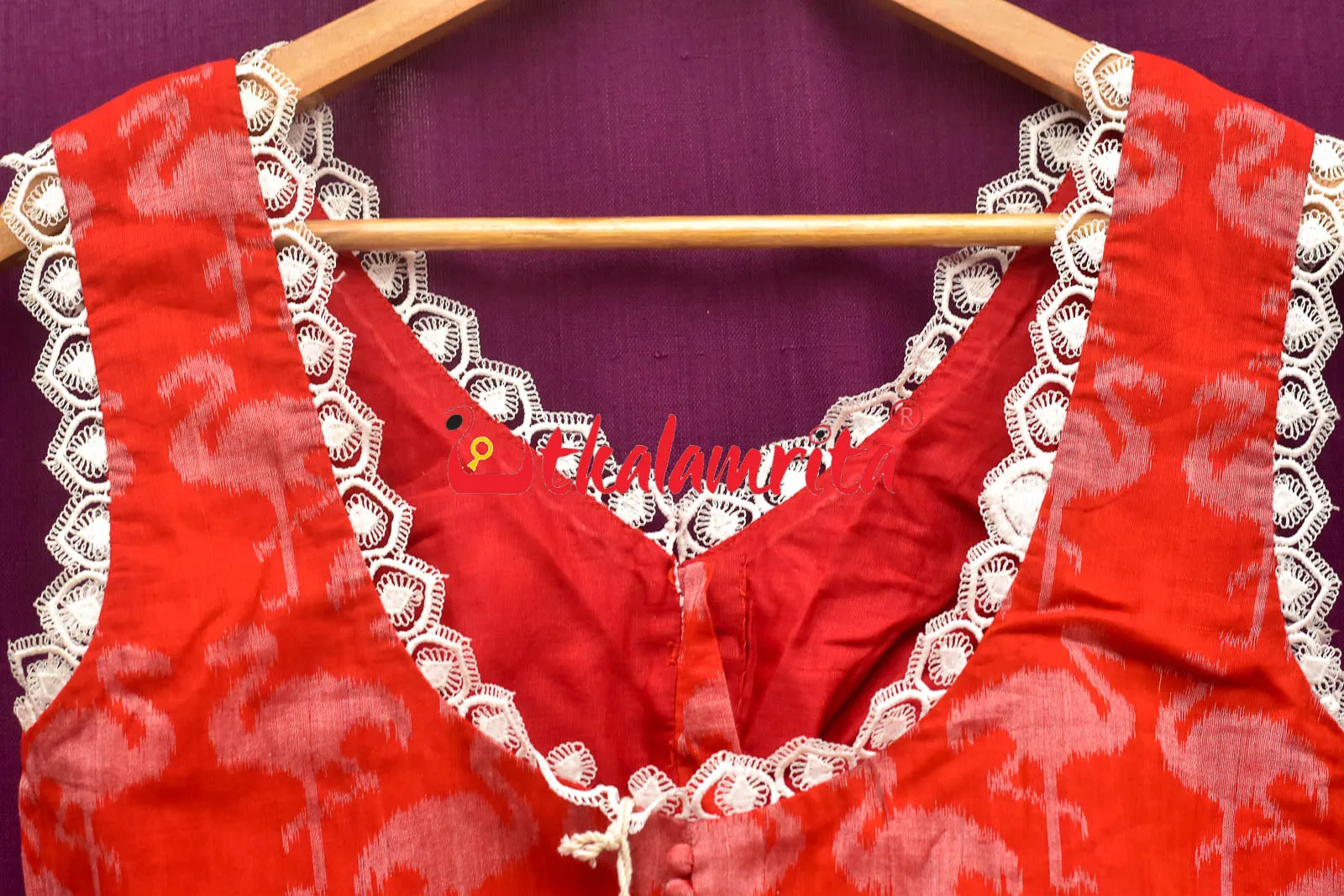 Red Cranes (Blouse)