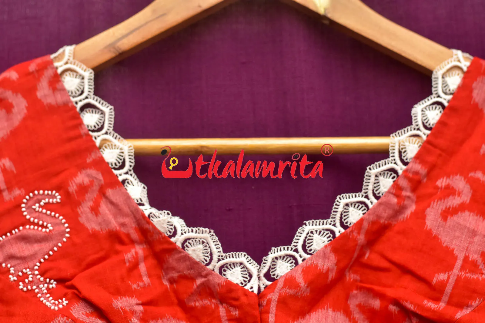 Red Cranes (Blouse)