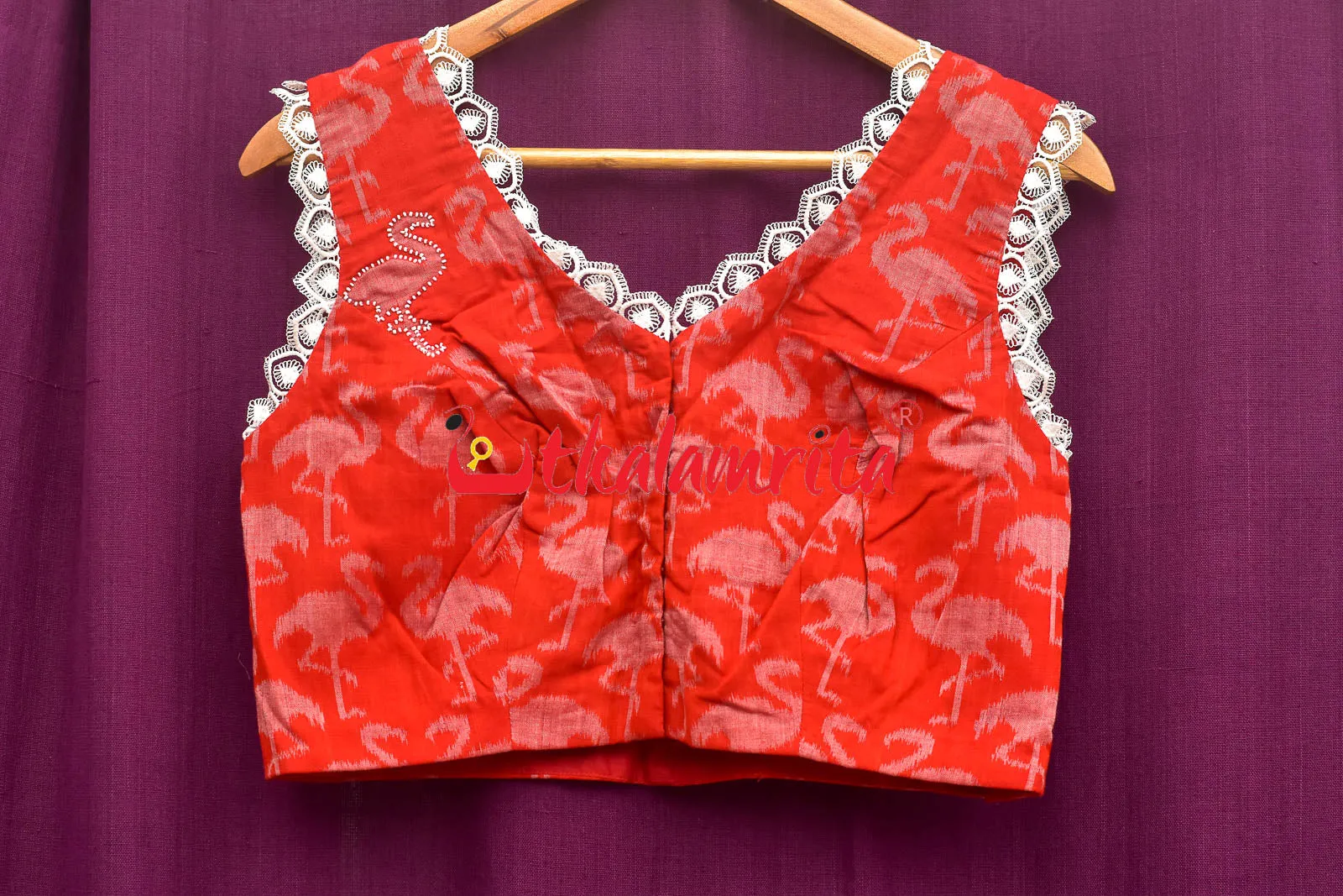 Red Cranes (Blouse)