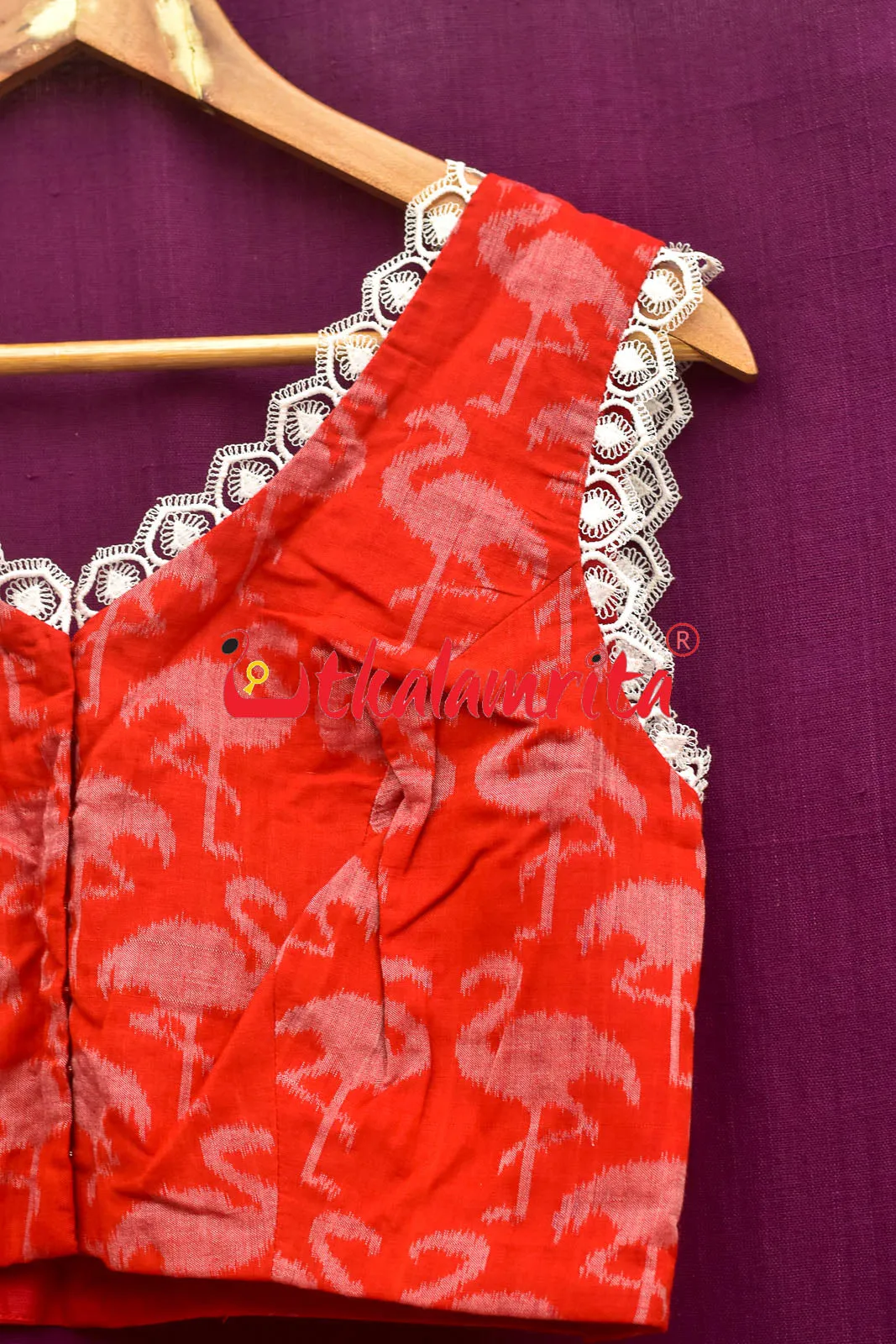 Red Cranes (Blouse)