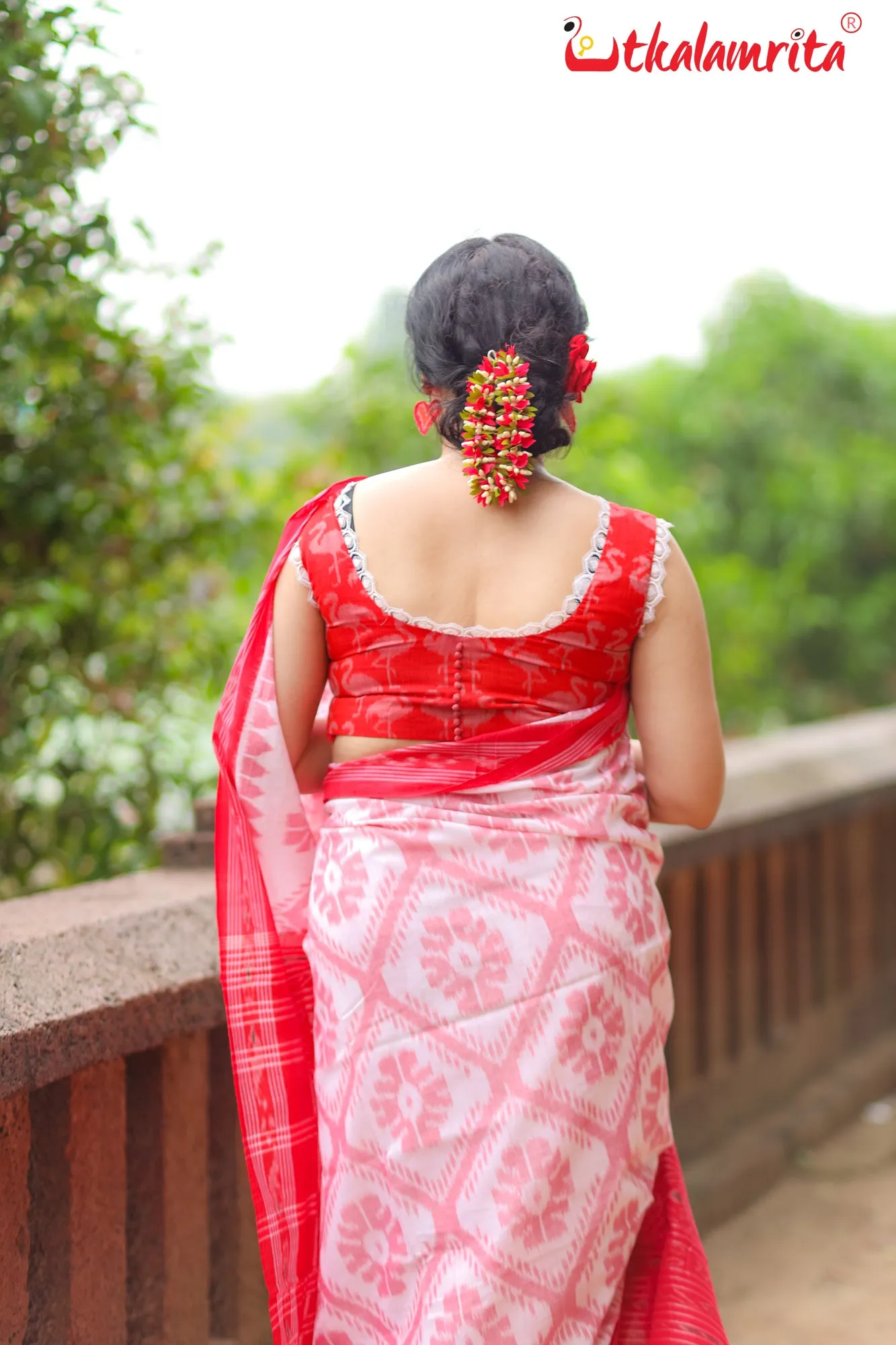 Red Cranes (Blouse)