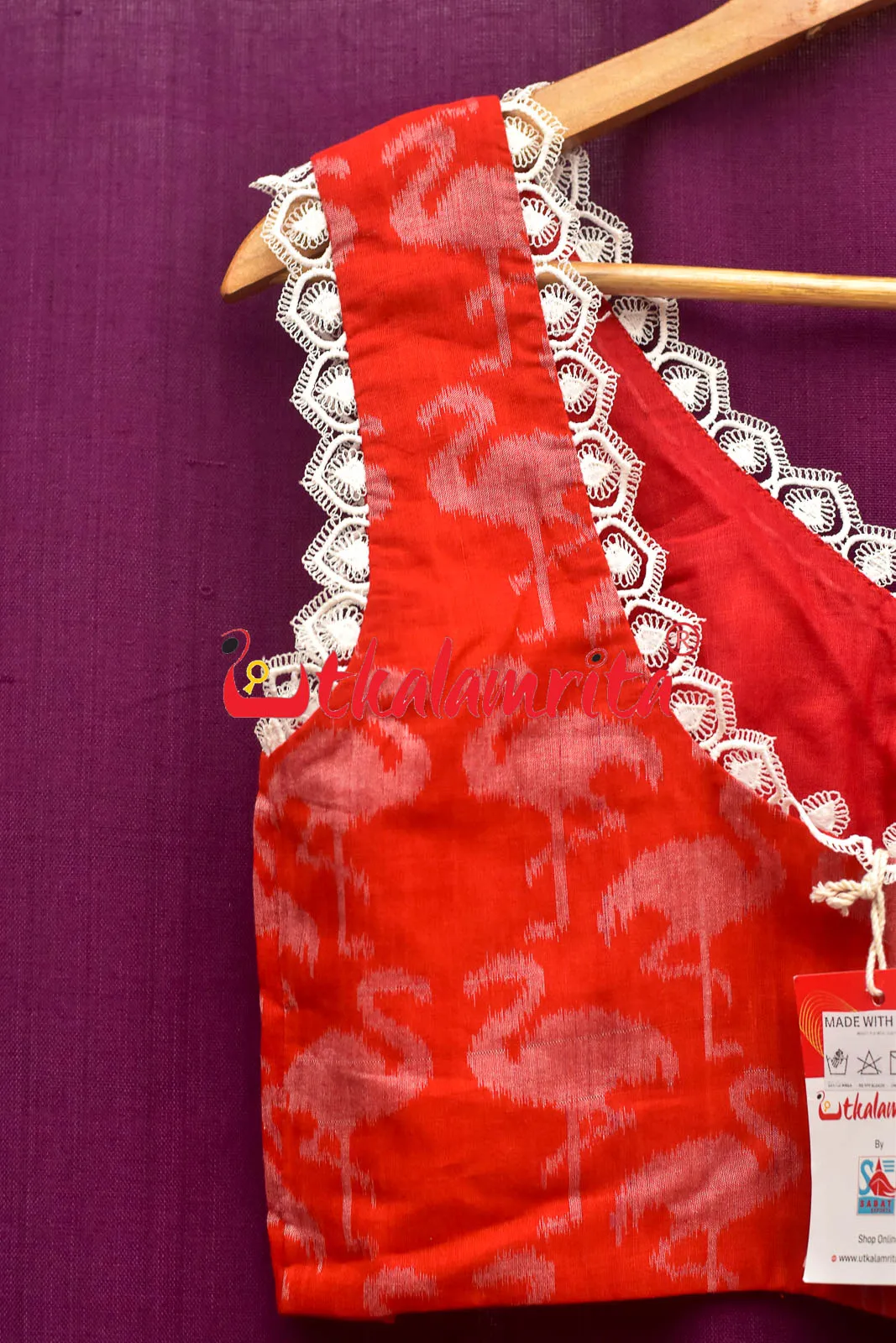 Red Cranes (Blouse)