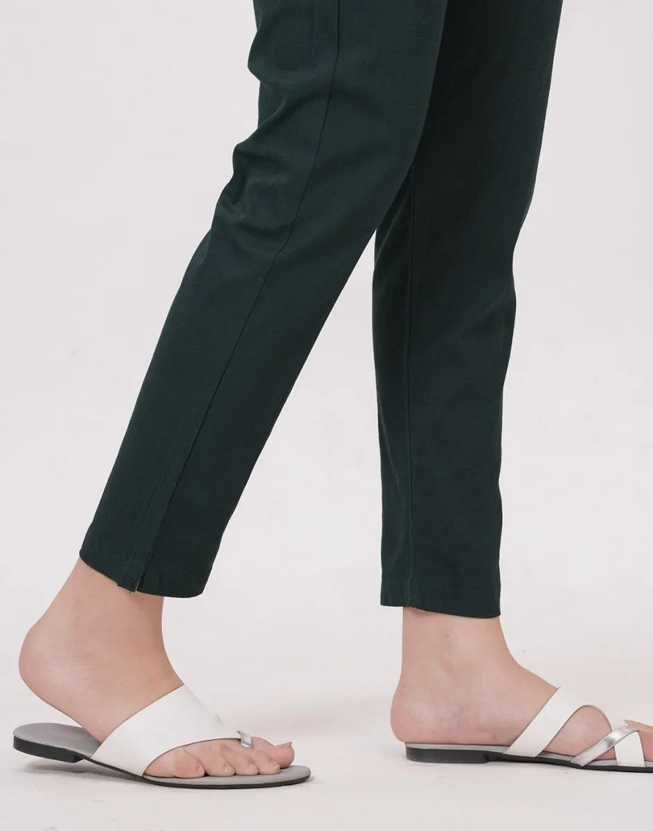 Satrangi Women's Green Viscose Lycra Trouser