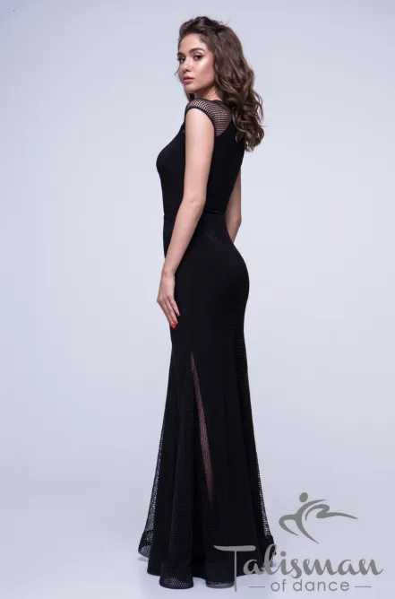 Sleeveless blouse with mesh inserts on the shoulders