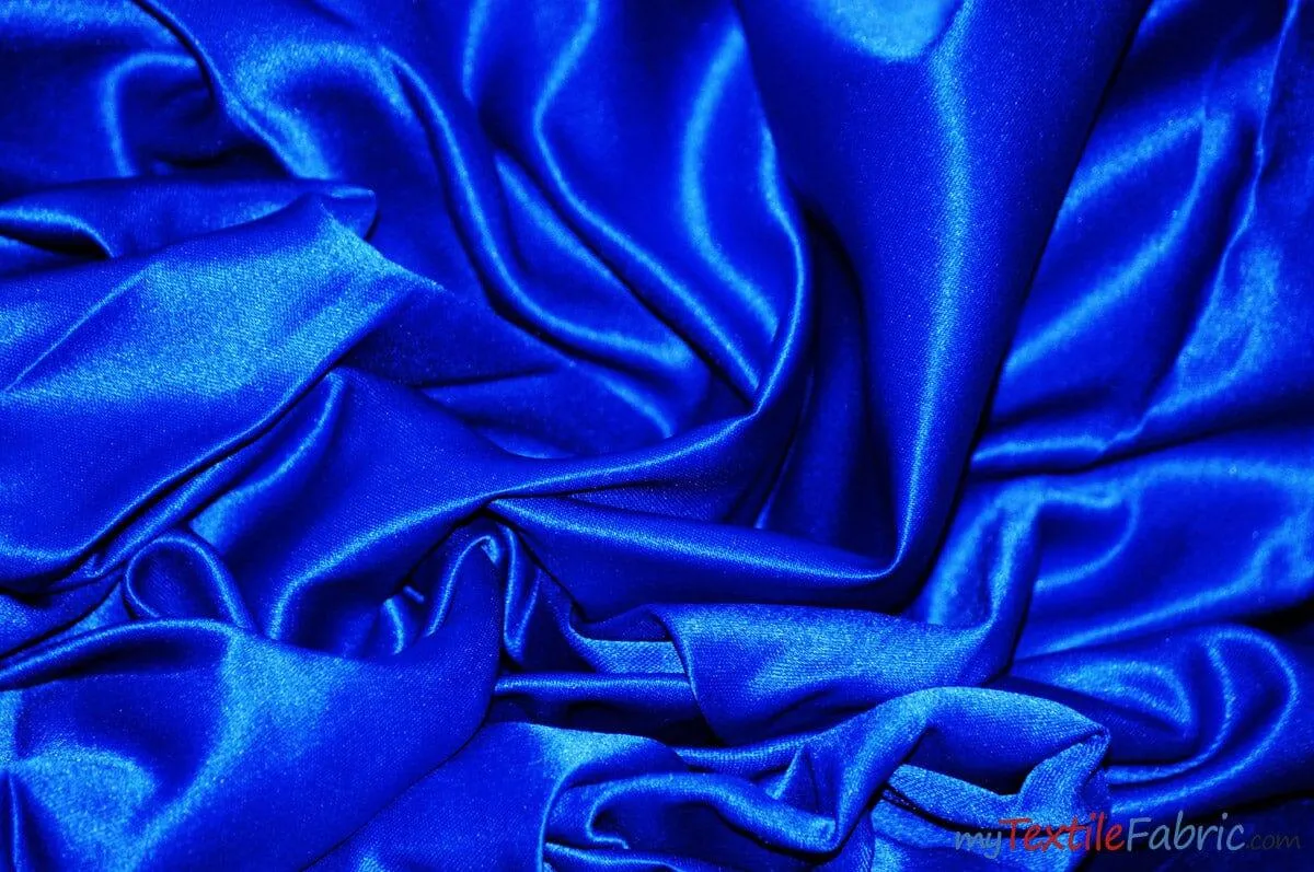 Stretch Matte Satin Peau de Soie Fabric | 60" Wide | Stretch Duchess Satin | Stretch Dull Lamour Satin for Bridal, Wedding, Costumes, Bridesmaid Dress