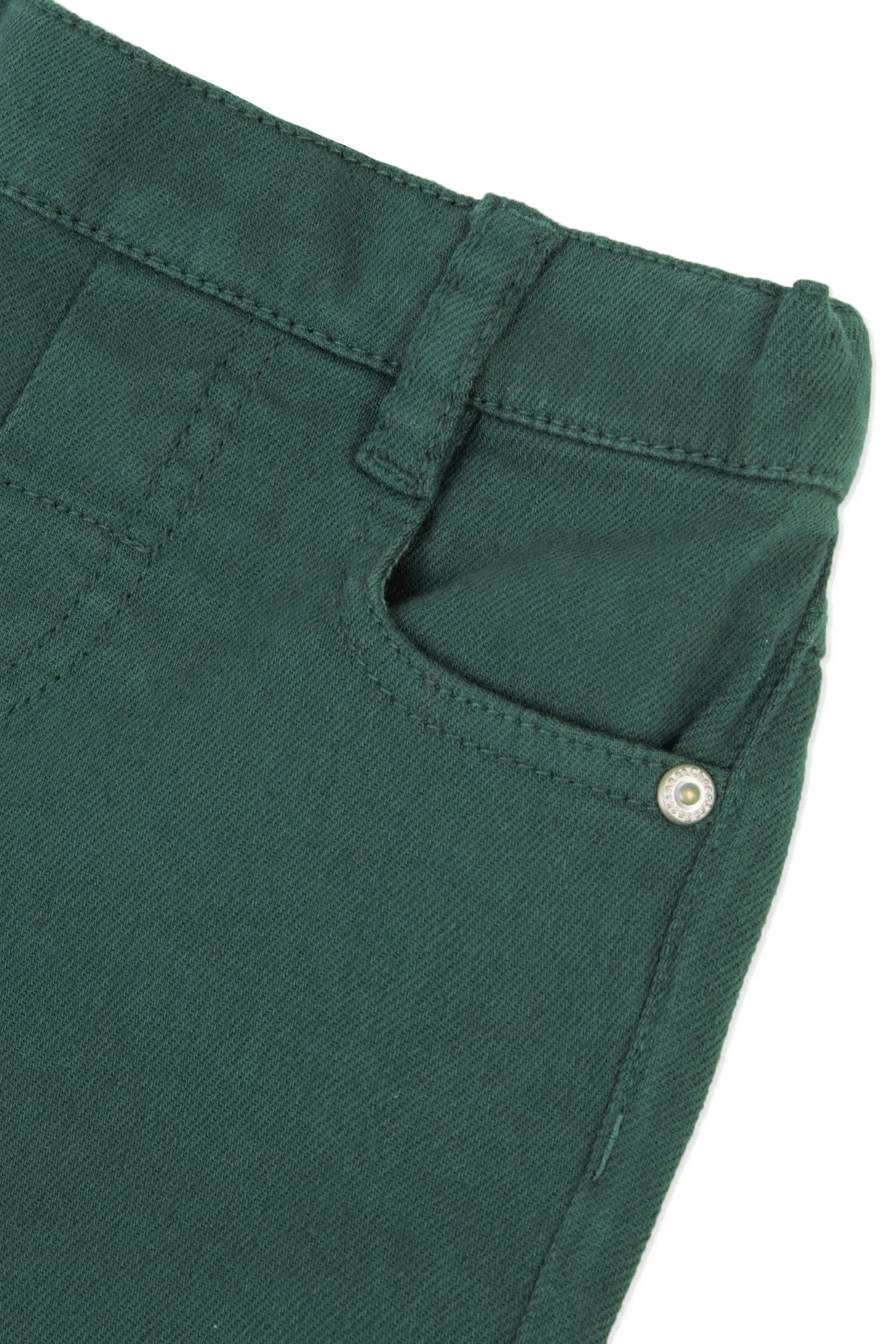 Trousers - Green English Twill