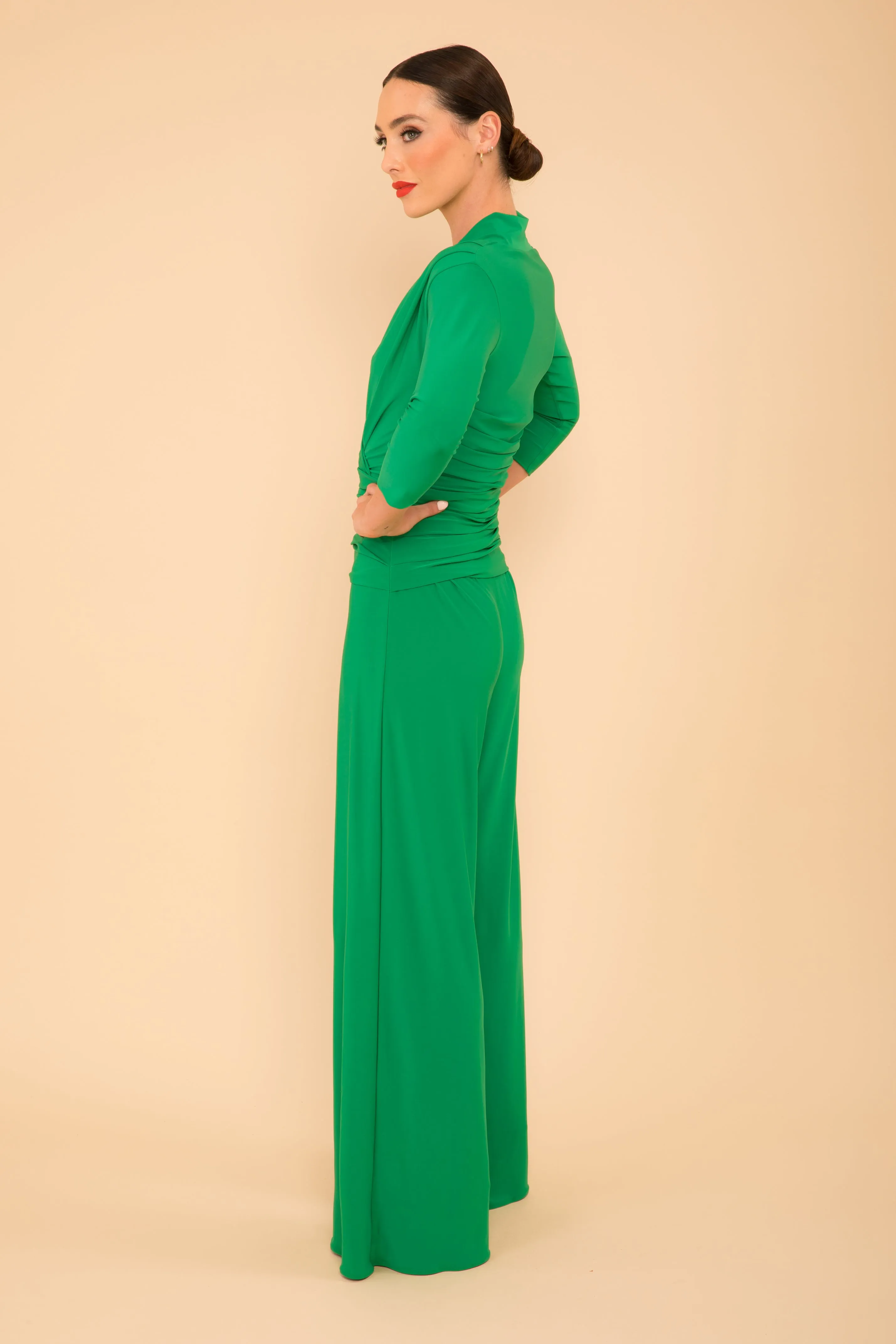 Uranium jumpsuit in emerald green