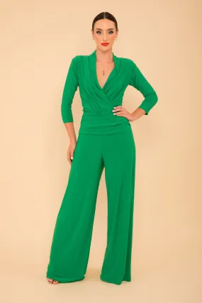Uranium jumpsuit in emerald green