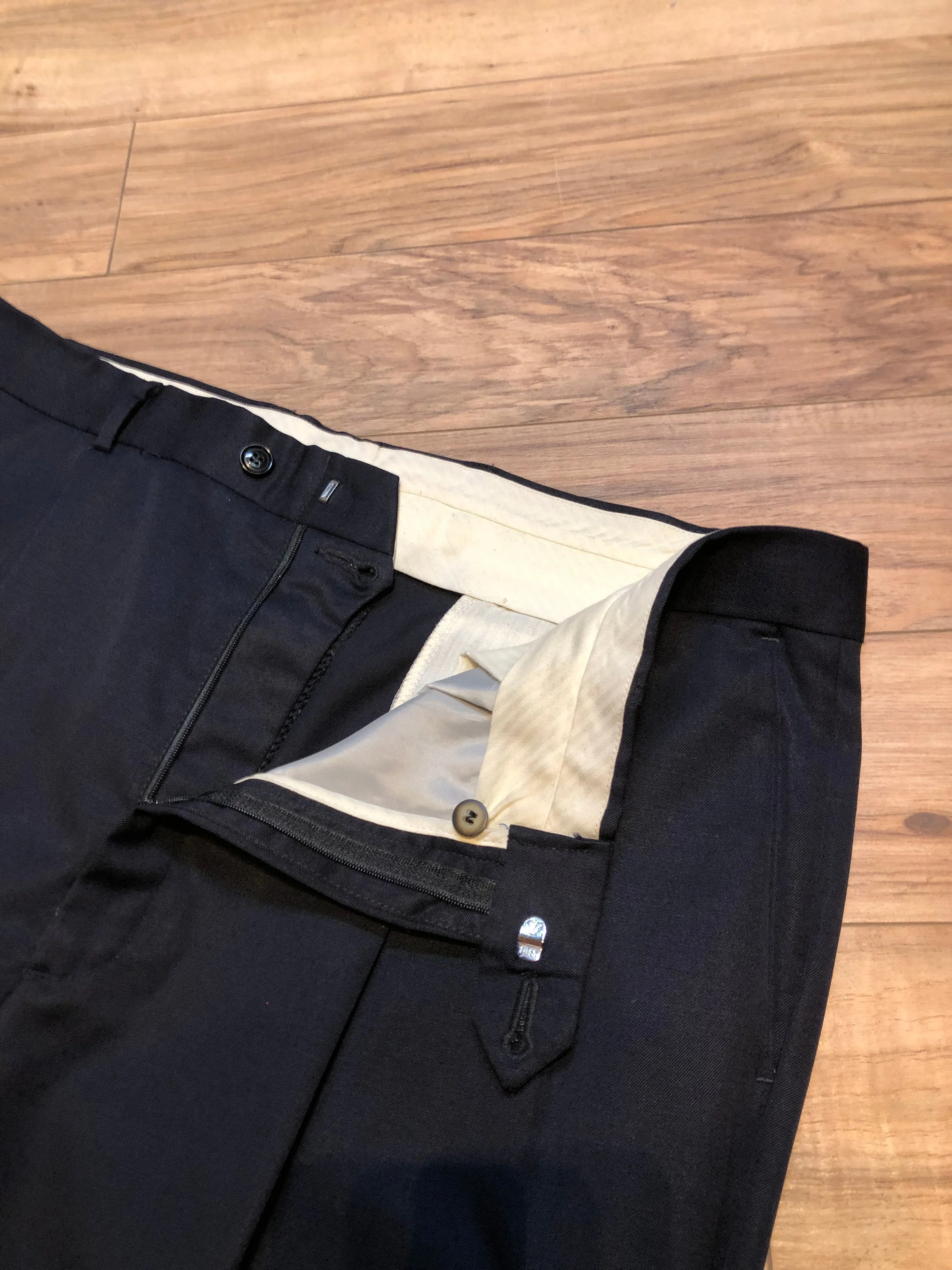 Vintage Bill Blass Black Label Wool Pants, Made in Mexico, 39”x30”