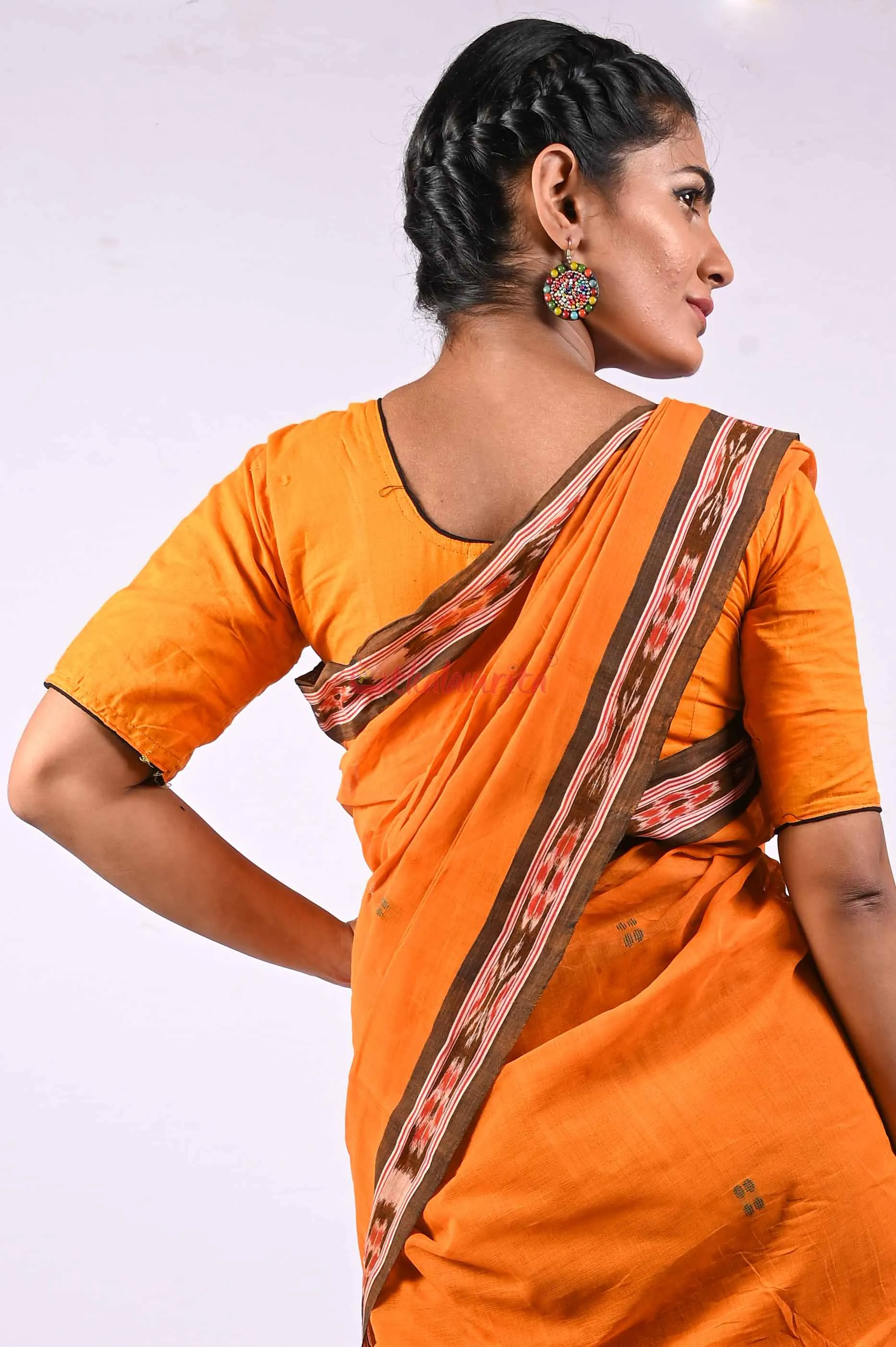 Yellow with Black Piping (Blouse)
