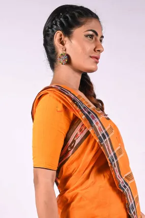 Yellow with Black Piping (Blouse)
